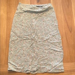 Brandy Melville Floral Print Skirt